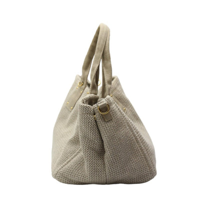 Prada Brown Canvas Bauletto
