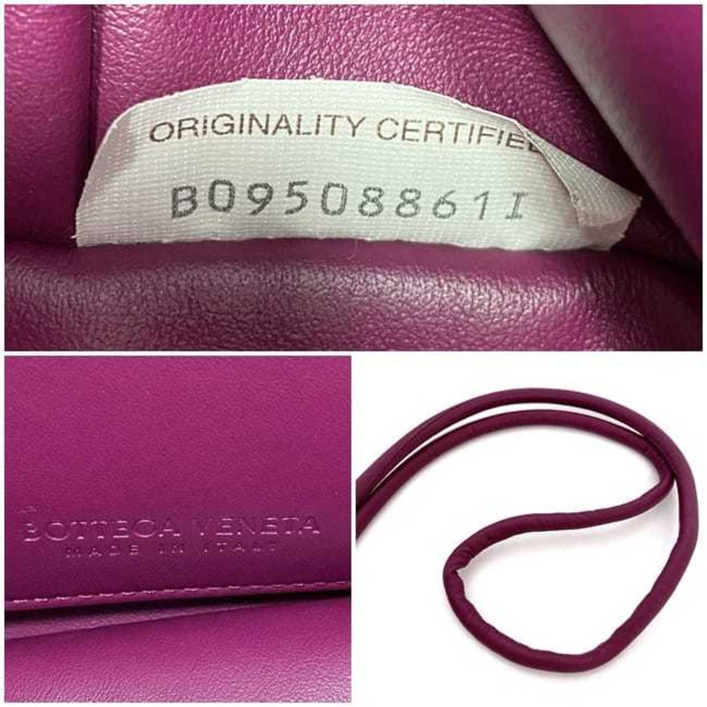 Bottega Veneta Purple Leather Beak