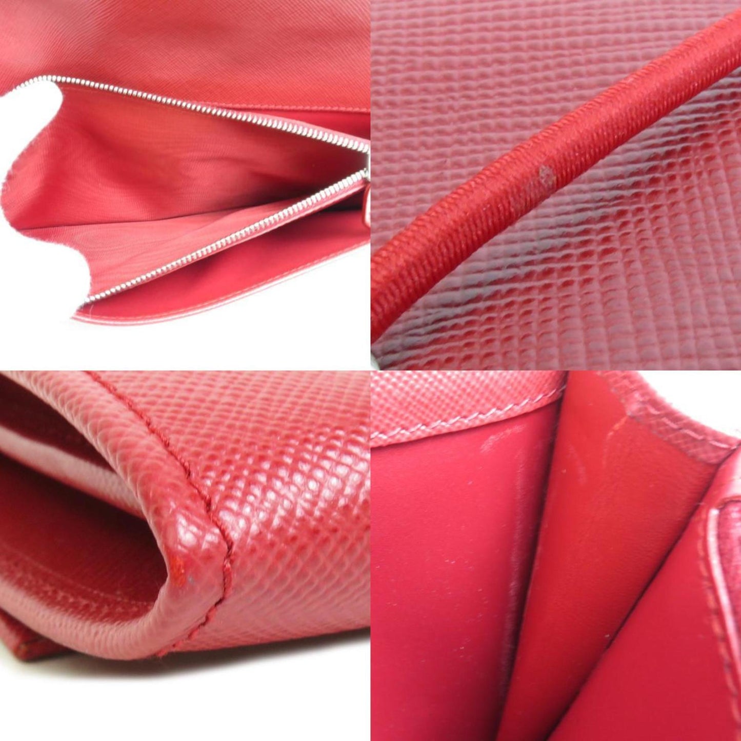 Prada Red Leather Saffiano