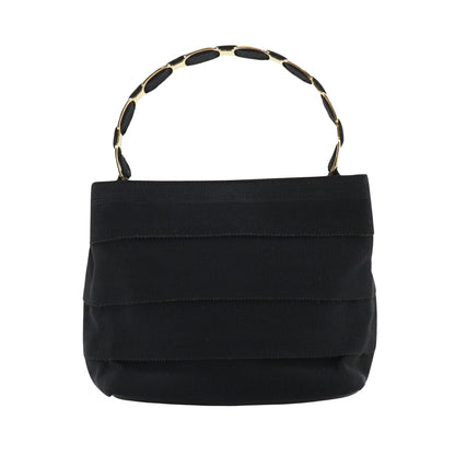 Salvatore Ferragamo Black Canvas Vara