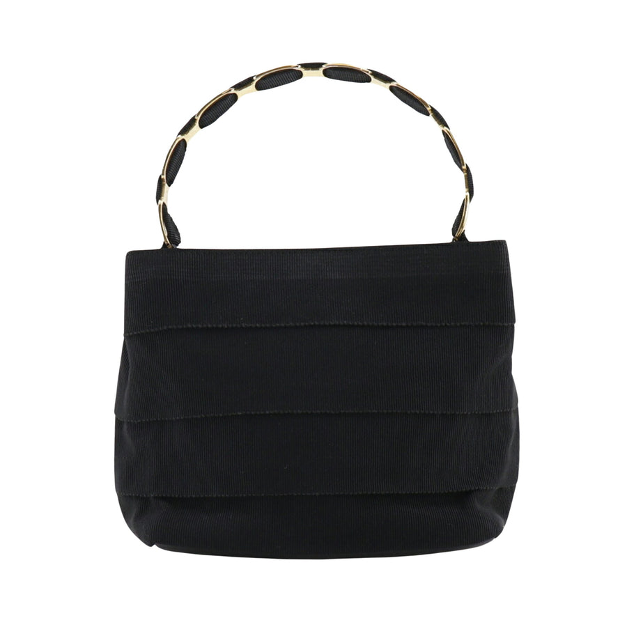 Salvatore Ferragamo Black Canvas Vara