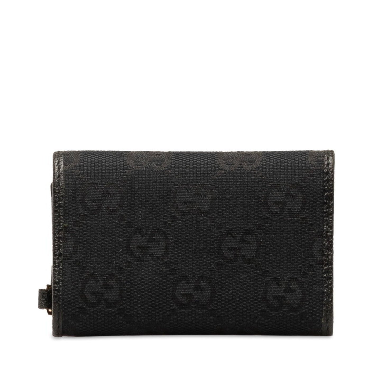 Gucci Black Canvas Etui À Clés