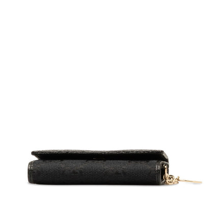 Gucci Black Canvas Etui À Clés