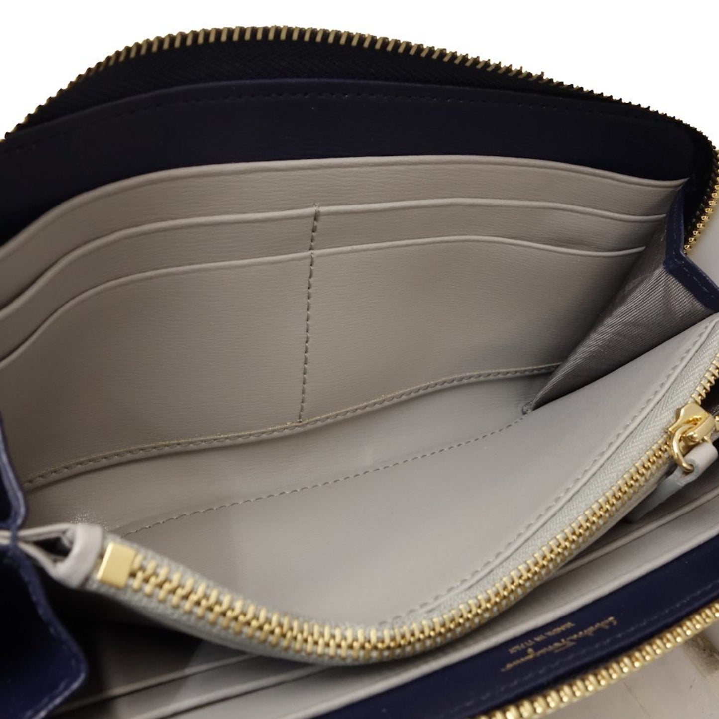 Salvatore Ferragamo Blue Leather Gancini