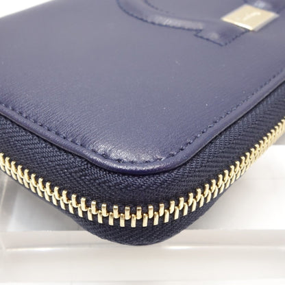 Salvatore Ferragamo Blue Leather Gancini