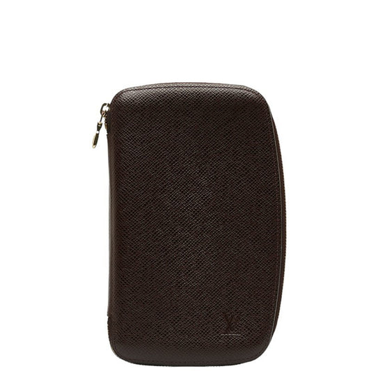 Louis Vuitton Brown Leather Etui Voyage