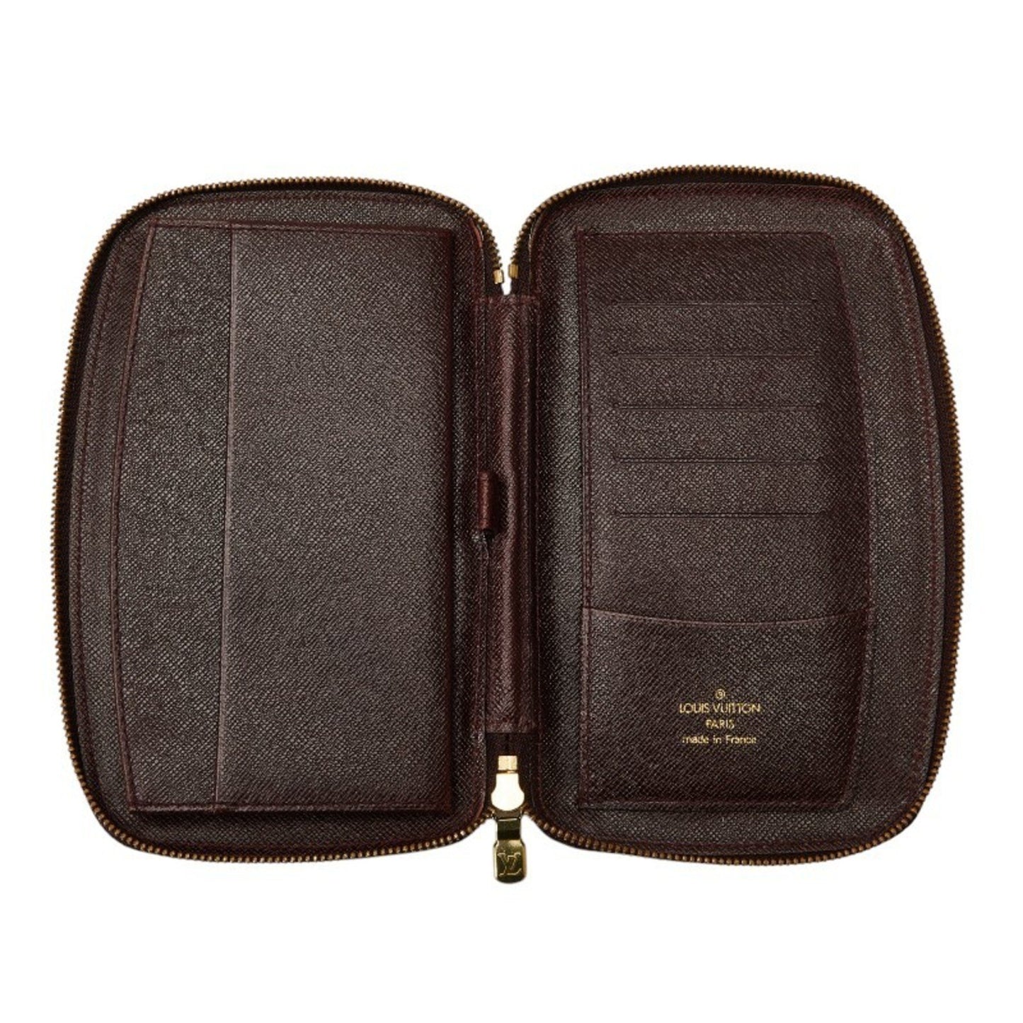 Louis Vuitton Brown Leather Etui Voyage