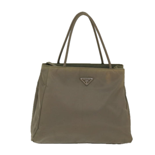 Prada Gray Synthetic Tessuto