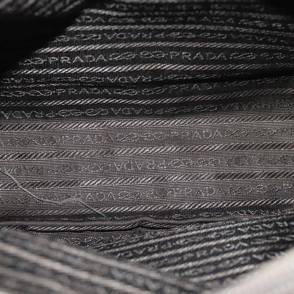 Prada Gray Synthetic Tessuto