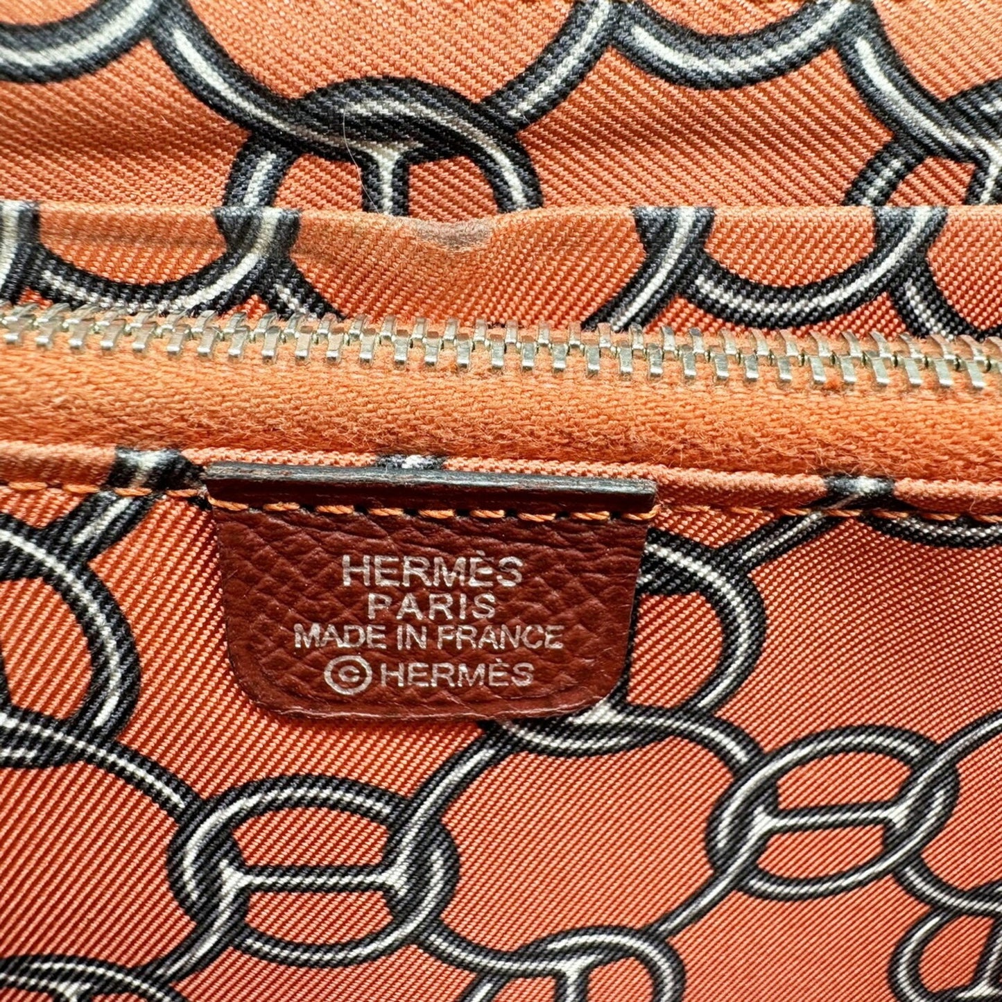 Hermès Red Leather Silk'in