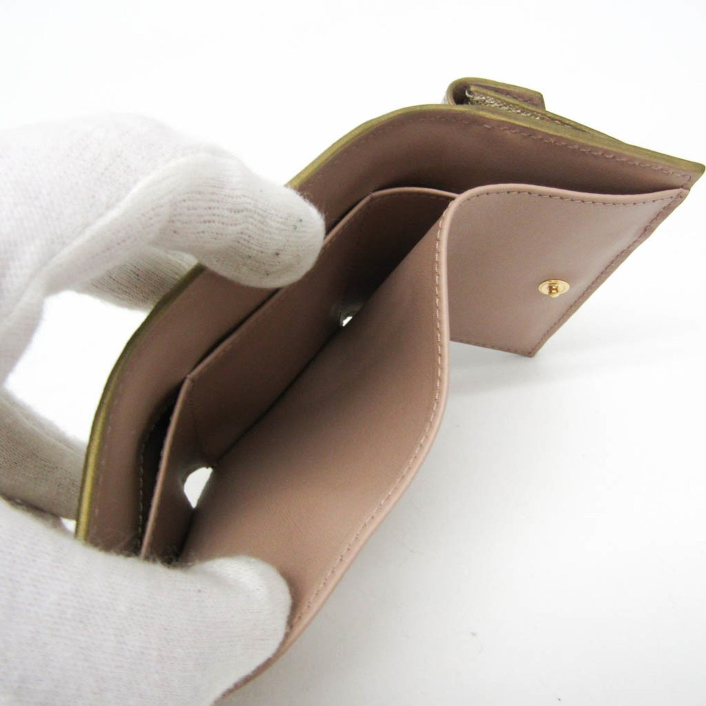 Prada Gold Leather Saffiano