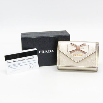 Prada Gold Leather Saffiano