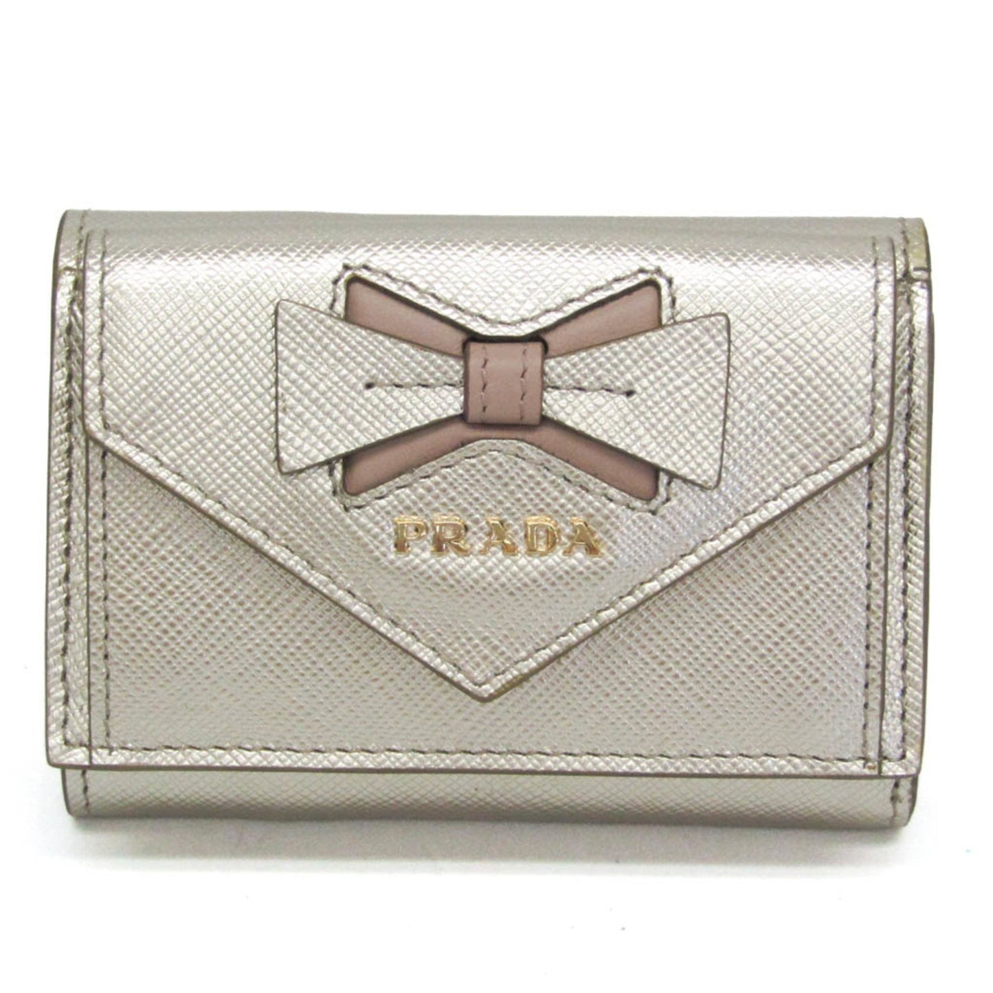 Prada Gold Leather Saffiano