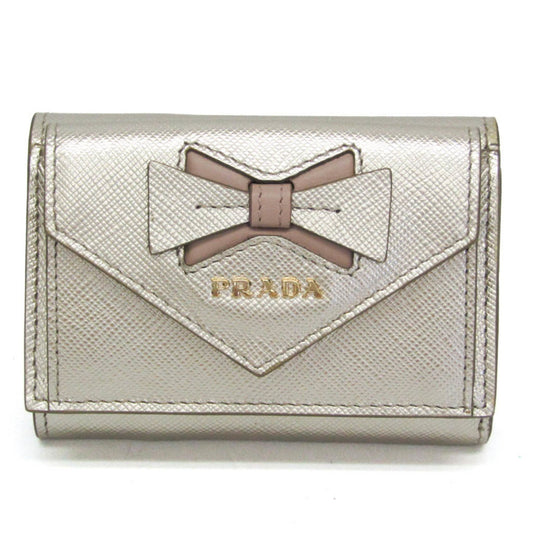 Prada Gold Leather Saffiano