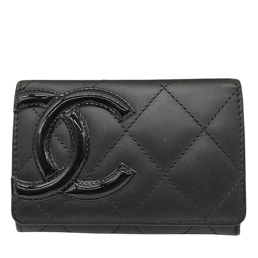Chanel Black Leather Cambon