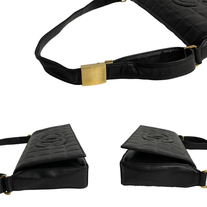 Chanel Black Leather Chocolate Bar