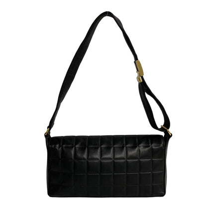 Chanel Black Leather Chocolate Bar