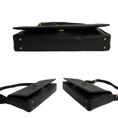 Chanel Black Leather Chocolate Bar