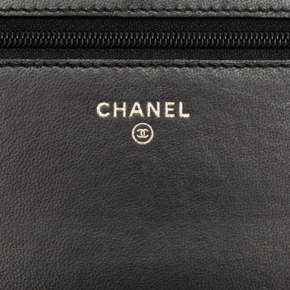 Chanel Black Leather Suede