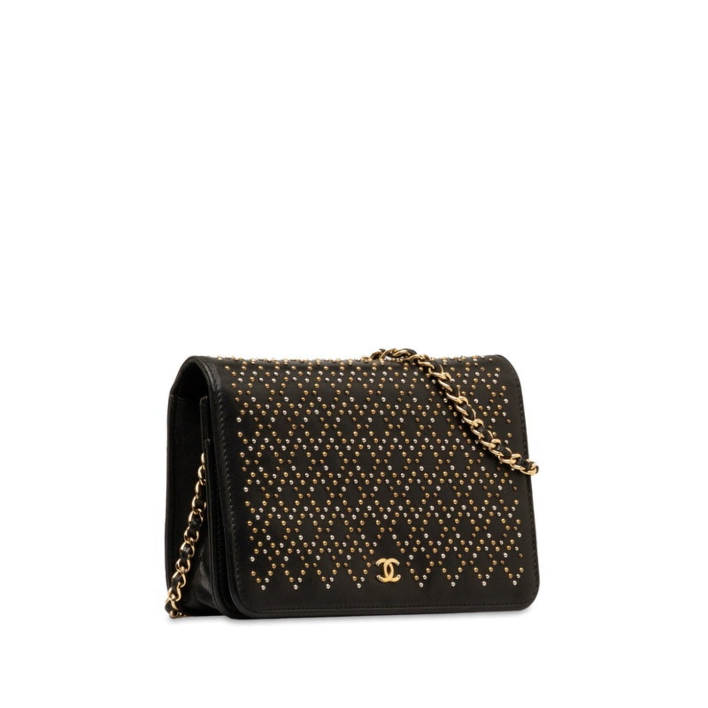 Chanel Black Leather Suede