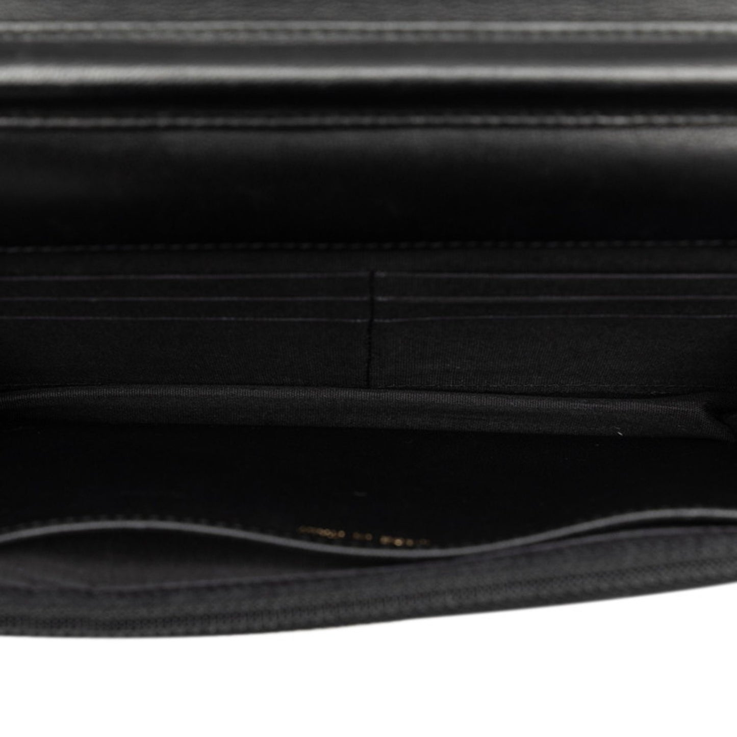 Chanel Black Leather Suede