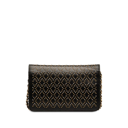 Chanel Black Leather Suede