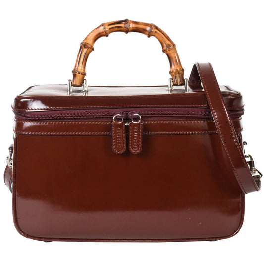 Gucci Brown Leather Bamboo