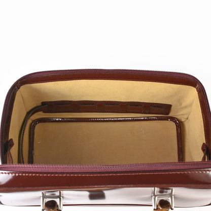 Gucci Brown Leather Bamboo