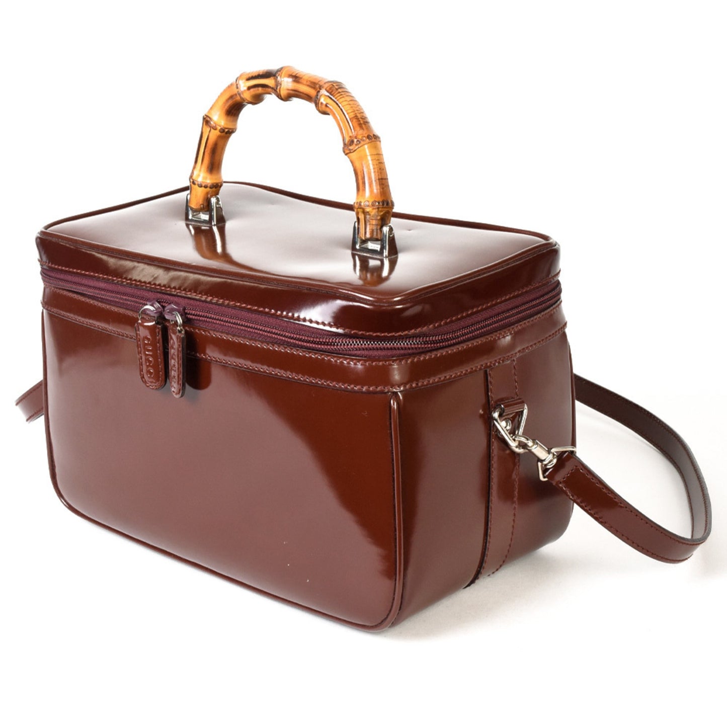 Gucci Brown Leather Bamboo