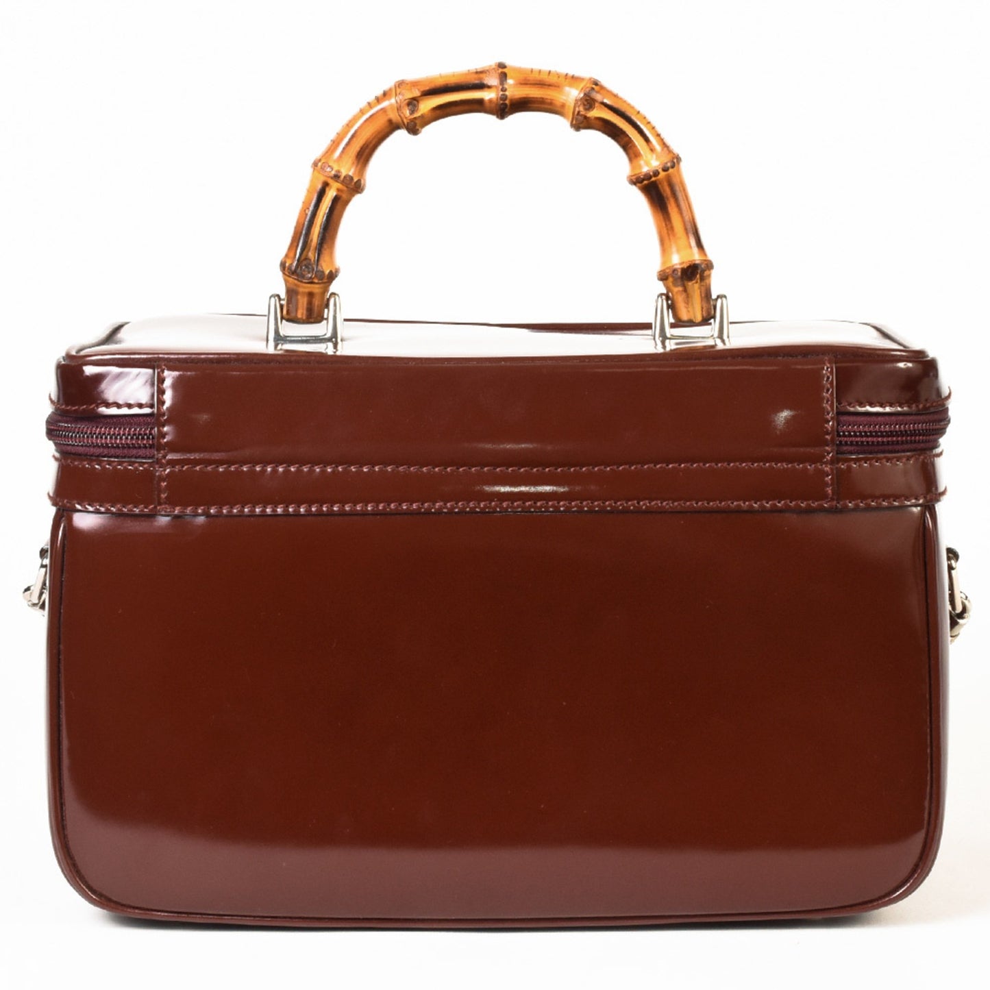 Gucci Brown Leather Bamboo