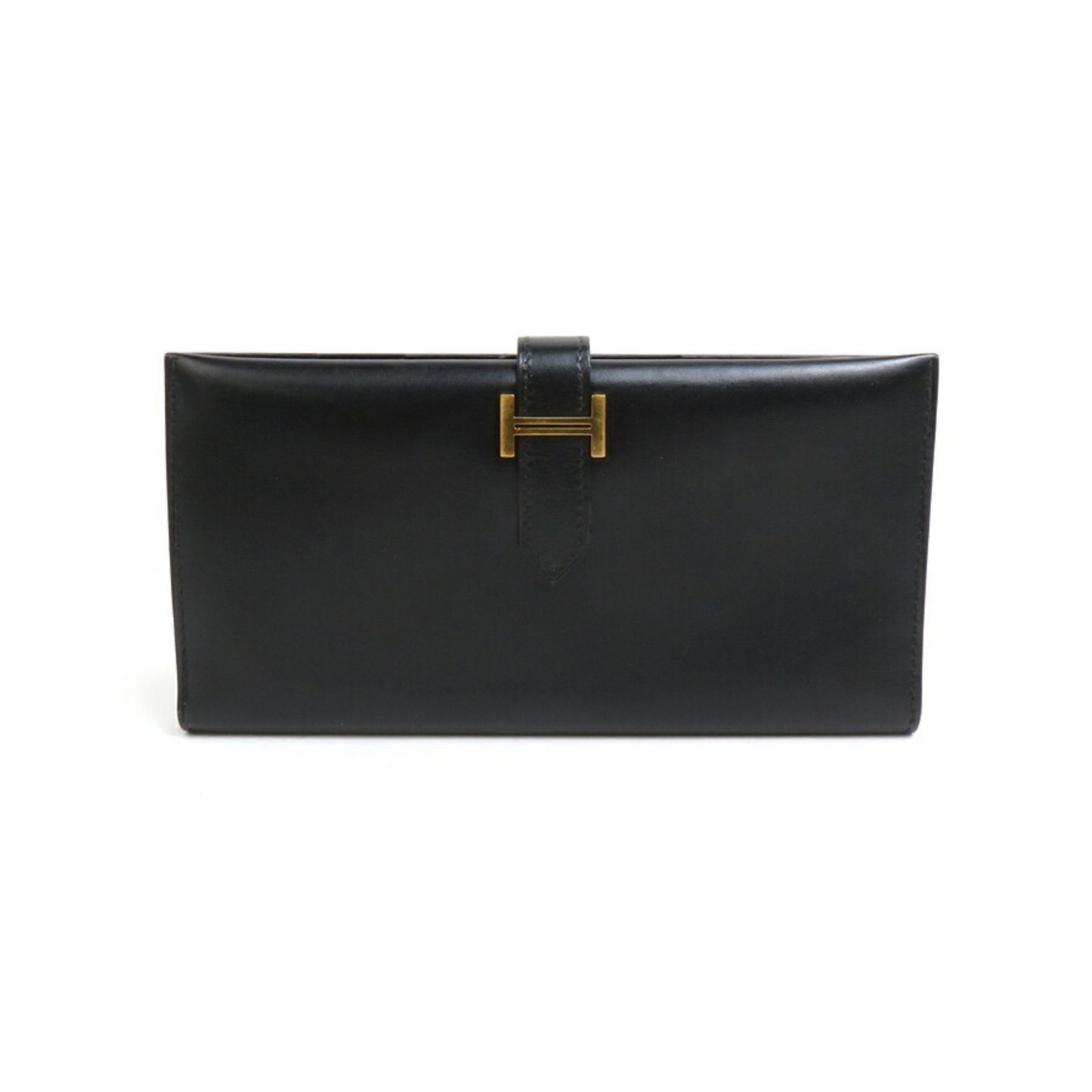 Hermès Black Leather Béarn