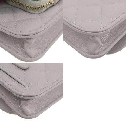 Chanel Gray Leather Business Affinity