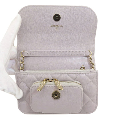 Chanel Gray Leather Business Affinity