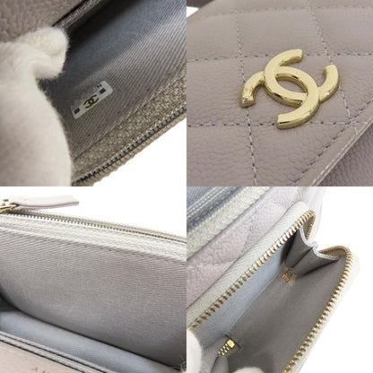 Chanel Gray Leather Business Affinity