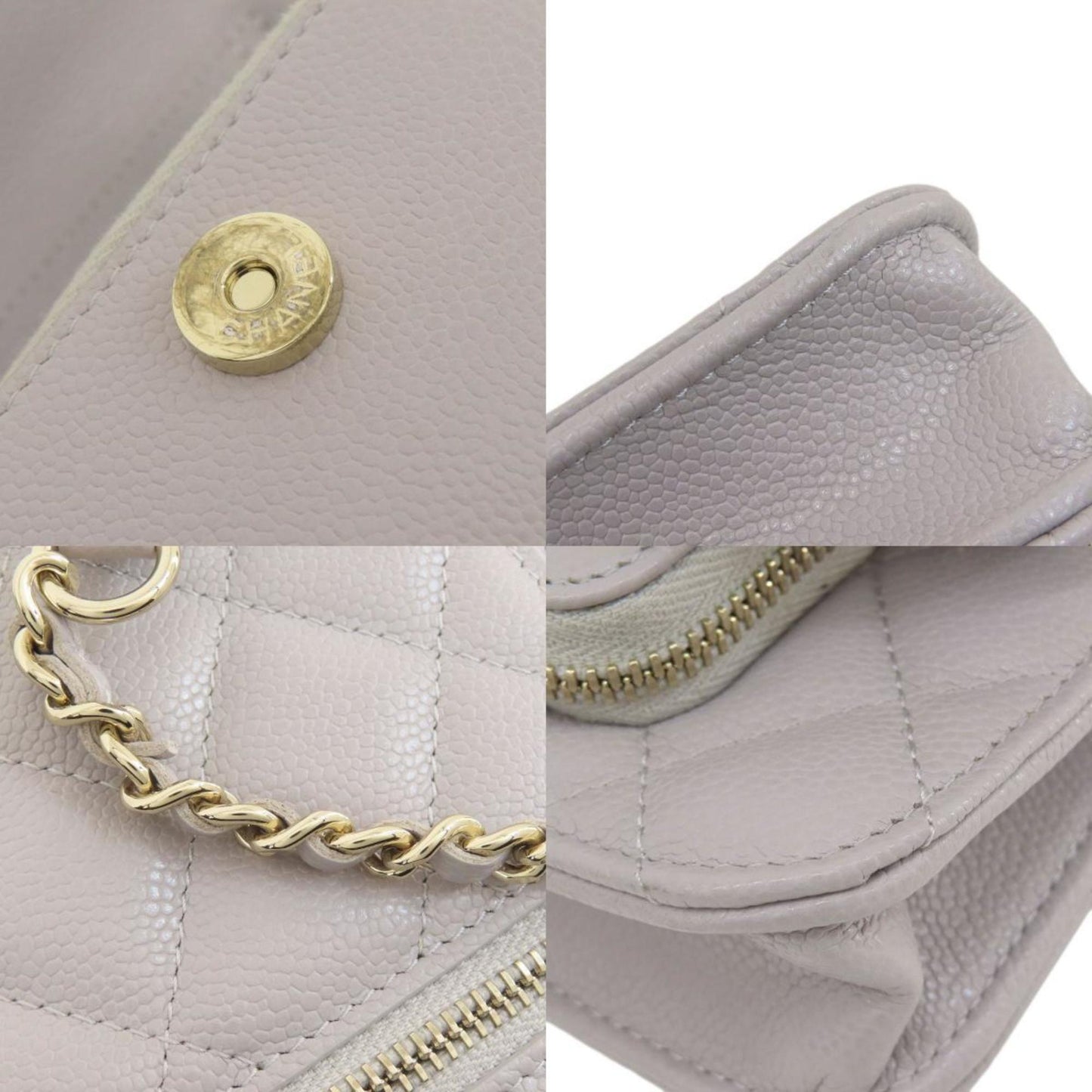 Chanel Gray Leather Business Affinity