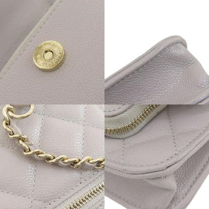 Chanel Gray Leather Business Affinity