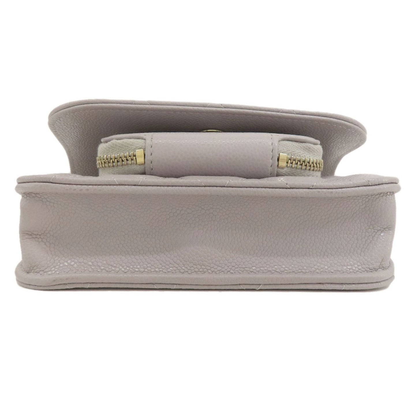 Chanel Gray Leather Business Affinity