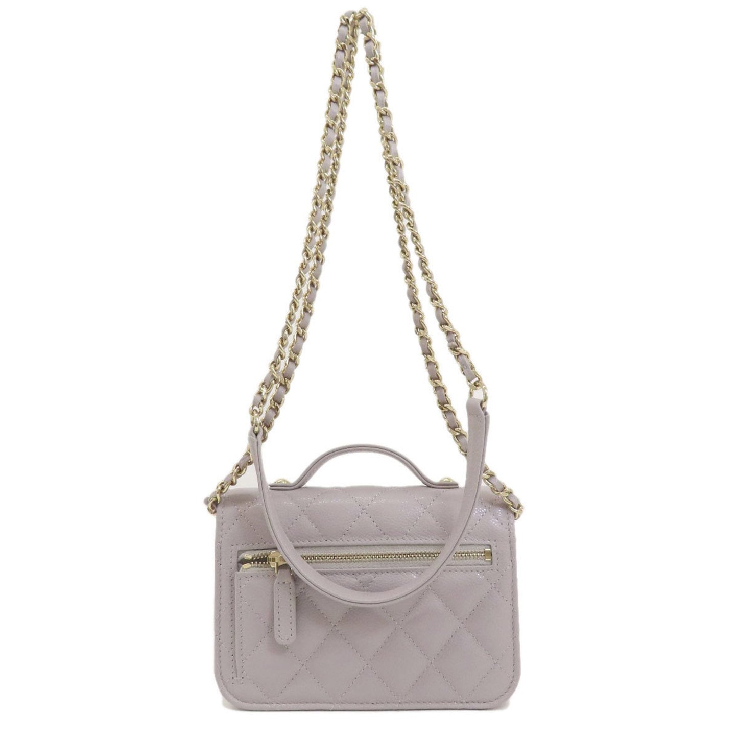 Chanel Gray Leather Business Affinity