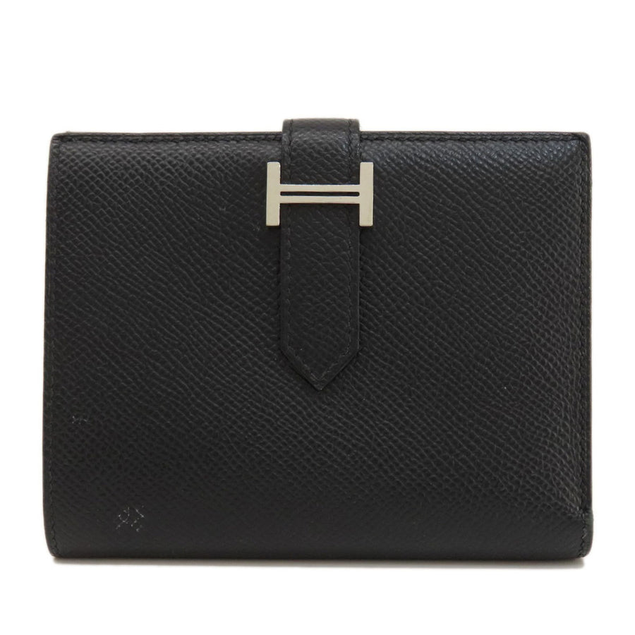 Hermès Black Leather Béarn