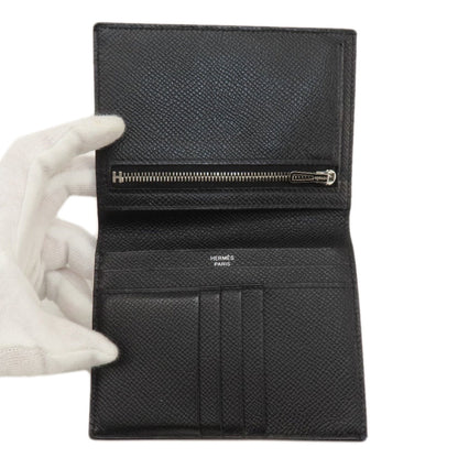 Hermès Black Leather Béarn
