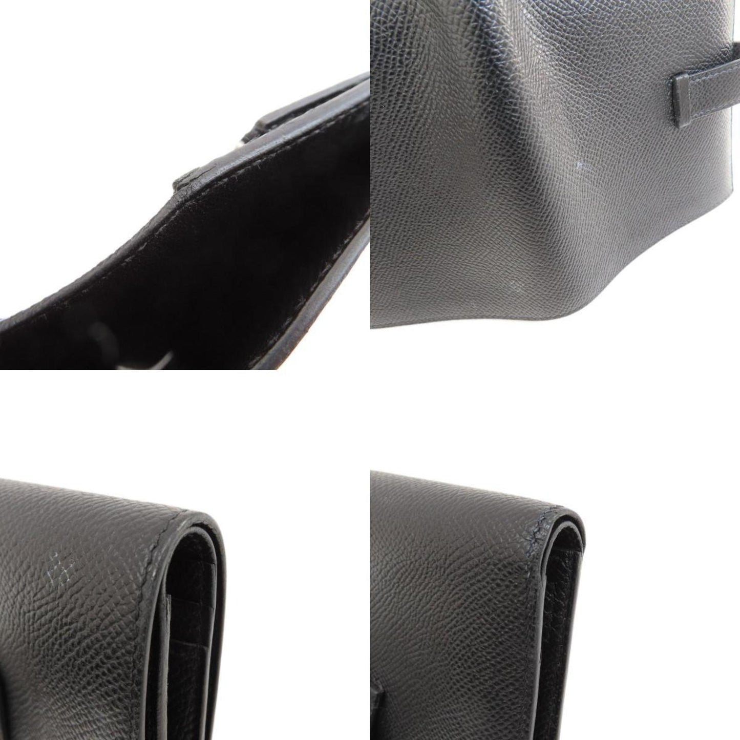 Hermès Black Leather Béarn