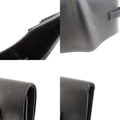 Hermès Black Leather Béarn