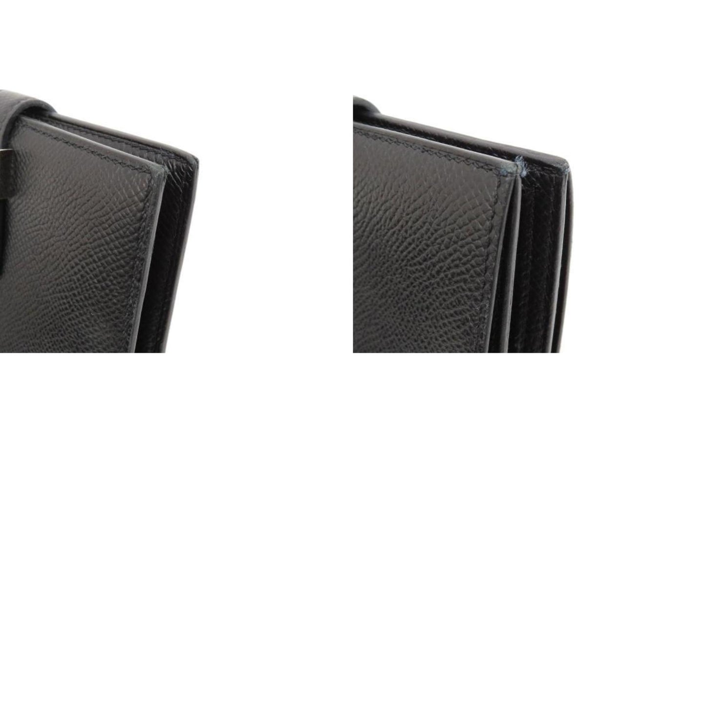 Hermès Black Leather Béarn