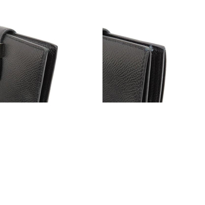 Hermès Black Leather Béarn