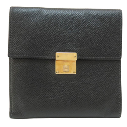 Hermès Black Leather Clic 12