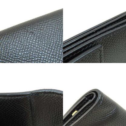 Hermès Black Leather Clic 12
