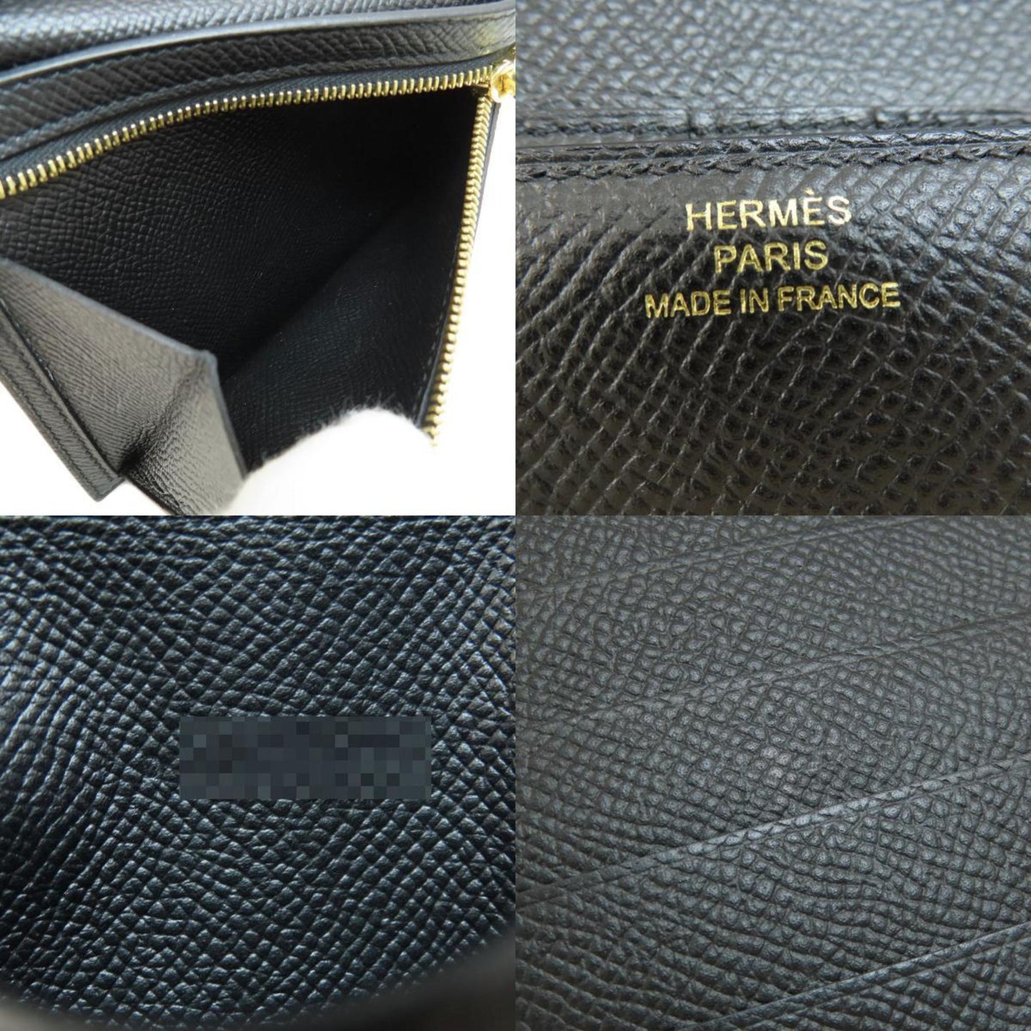 Hermès Black Leather Clic 12