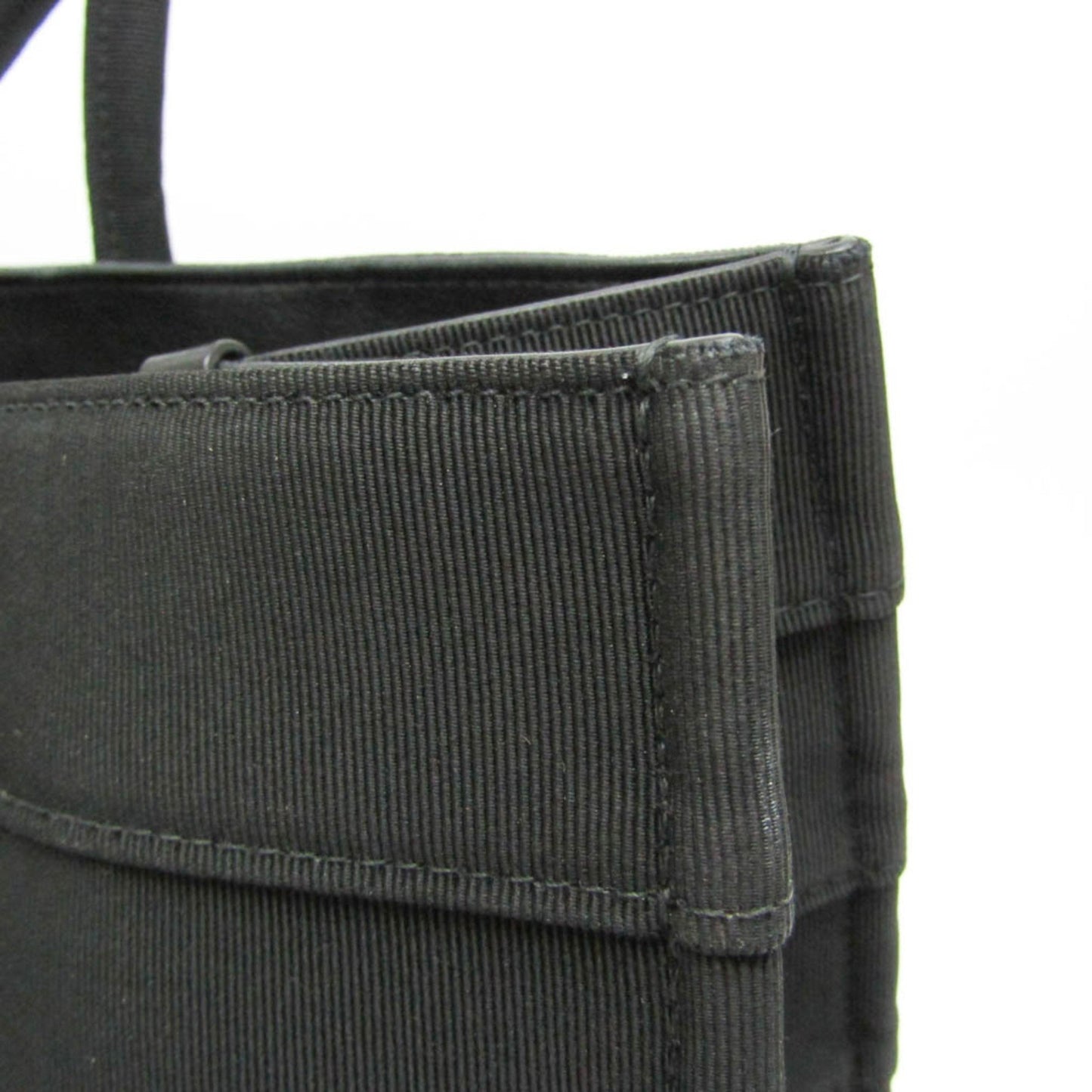 Salvatore Ferragamo Black Canvas Tote