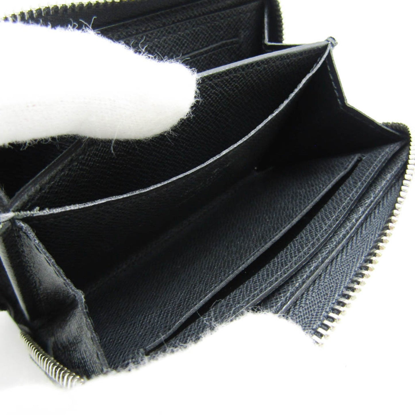 Louis Vuitton Black Leather Zippy Coin Purse