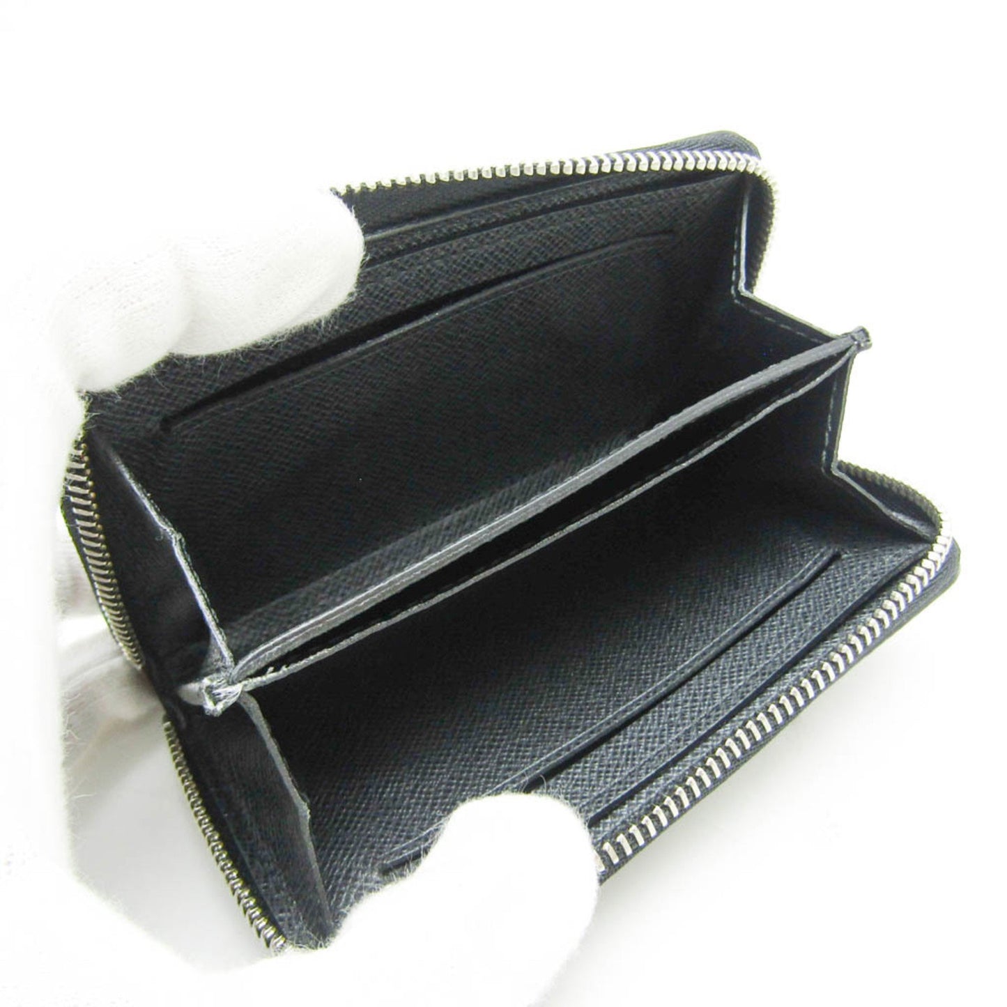 Louis Vuitton Black Leather Zippy Coin Purse